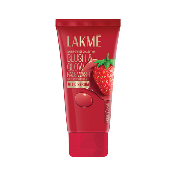 Lakmē Blush & Glow Strawberry Freshness Gel Face Wash with Strawberry Extracts,