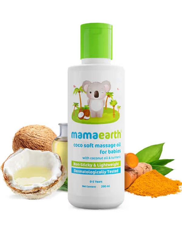 Soothing Massage Oil for Babies with Sesame, Almond and Jojoba Oil - 200ml